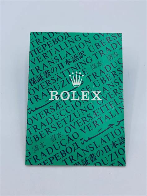 quale libreto booklet rolex translation per seriale y 2003|Dates on Rolex booklets .